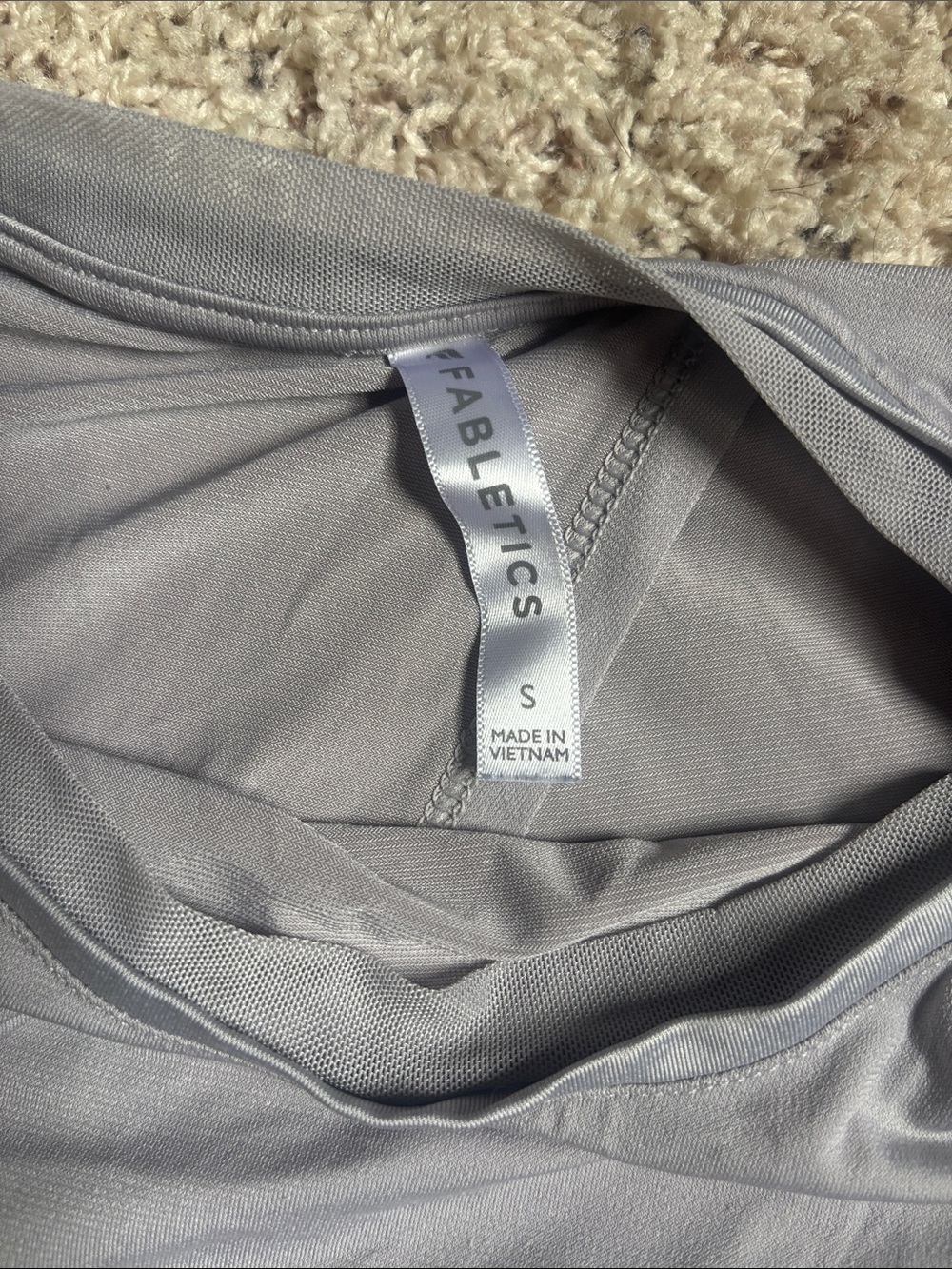 Fabletics Light Gray Seamless Active Bralette
